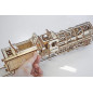 Steam Locomotive with Tender - Mechanical 3D Puzzle