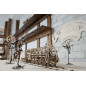 Steam Locomotive with Tender - Mechanical 3D Puzzle