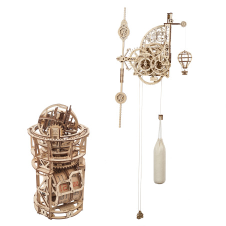 2-in-1 Bundle: Aero Clock and Sky Watcher Tourbillon Table Clock