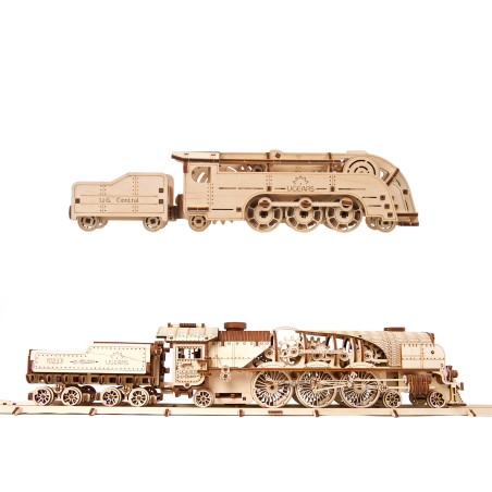 2-in-1 Bundle: V-Express Steam Train and Mini Locomotive