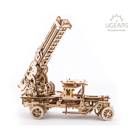 Fire Truck - Unique Wooden Mechanical 3d Puzzles by Ugears