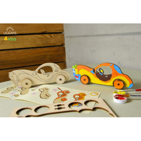 Car - Colouring 3D Puzzle