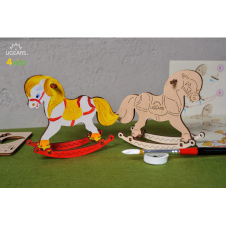 Rocking Horse - Colouring 3D Puzzle