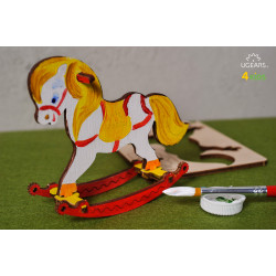 Rocking Horse - Colouring 3D Puzzle