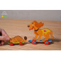 Kitten and Puppy - Colouring 3D Puzzle