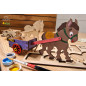 Donkey - Colouring 3D Puzzle Donkey - Colouring 3D Puzzle