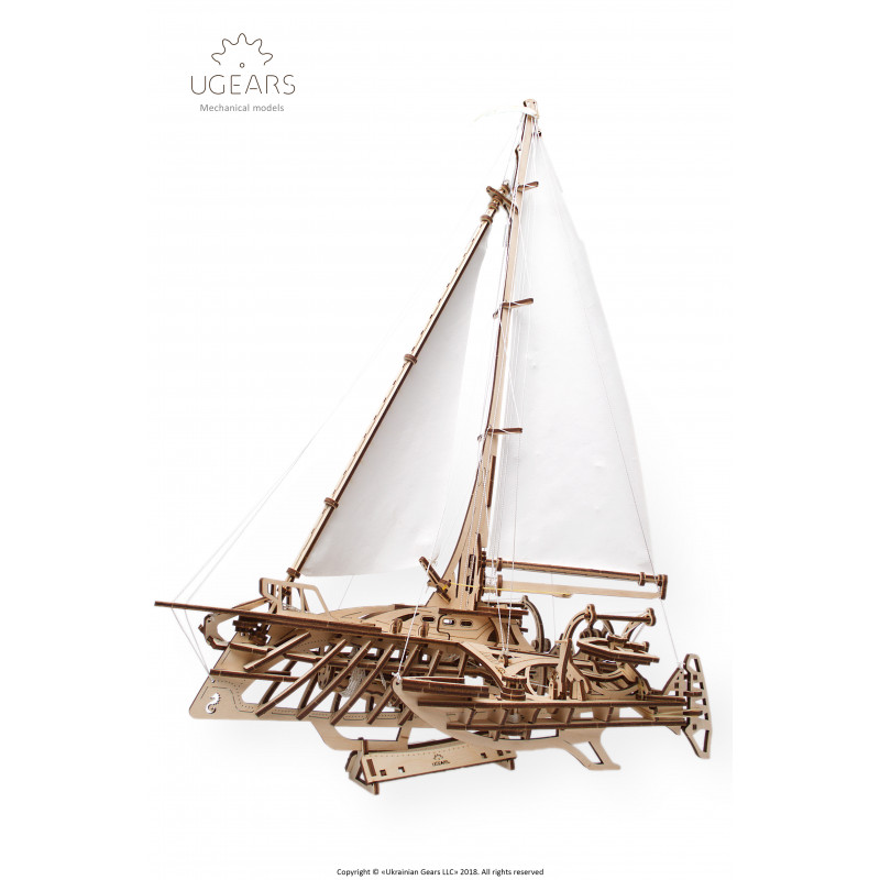 Trimaran Merihobus - Unique Wooden Mechanical Model by Ugears