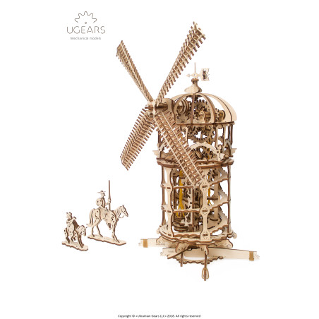 Tower Windmill - Unique Wooden Mechanical Model by Ugears
