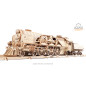 V-Express Steam Train with Tender - Mechanical 3D Puzzle V-Express Steam Train with Tender - Mechanical 3D Puzzle
