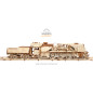 V-Express Steam Train with Tender - Mechanical 3D Puzzle V-Express Steam Train with Tender - Mechanical 3D Puzzle