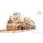 V-Express Steam Train with Tender - Mechanical 3D Puzzle V-Express Steam Train with Tender - Mechanical 3D Puzzle