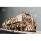 V-Express Steam Train with Tender - Mechanical 3D Puzzle V-Express Steam Train with Tender - Mechanical 3D Puzzle