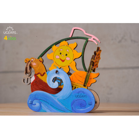 Sailboat - Colouring 3D Puzzle