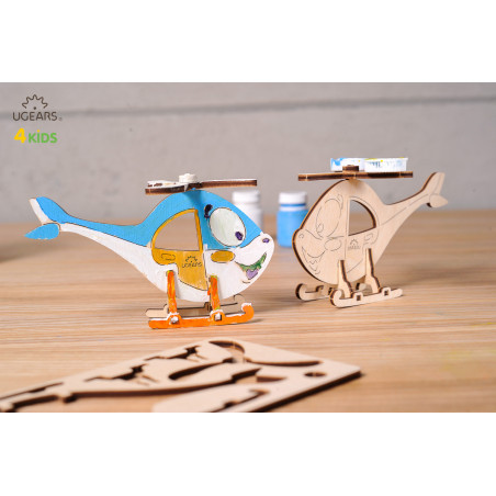 Helicopter - Colouring 3D Puzzle