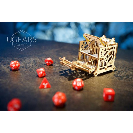 Dice Keeper - Wooden Mechanical Device for Tabletop Games