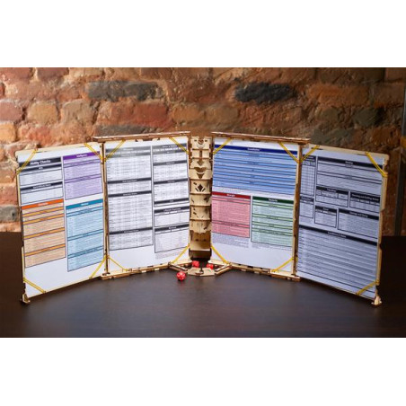 Master Screen - Wooden Mechanical Device for Tabletop Games
