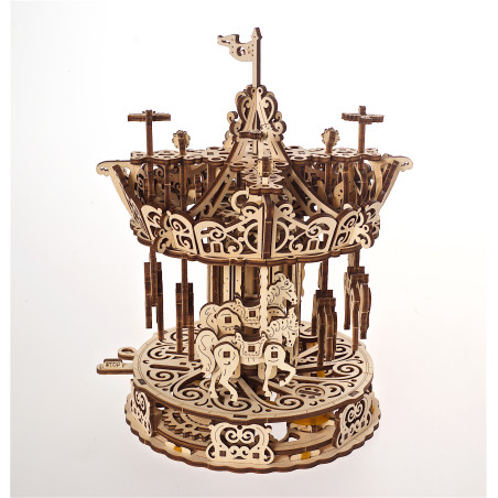 Carousel Unique Mechanical Model by Ugears