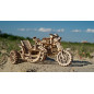 Scrambler UGR-10 Motor Bike with Sidecar - Mechanical 3D Puzzle