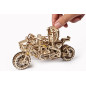 Scrambler UGR-10 Motor Bike with Sidecar - Mechanical 3D Puzzle