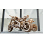 Scrambler UGR-10 Motor Bike with Sidecar - Mechanical 3D Puzzle