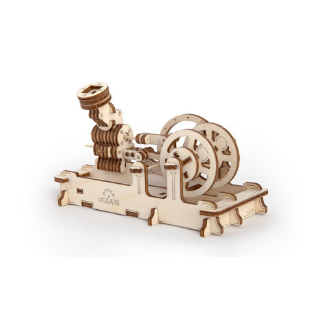 Mechanical Pneumatic Engine - Unique Wooden Mechanical 3d Puzzles by Ugears